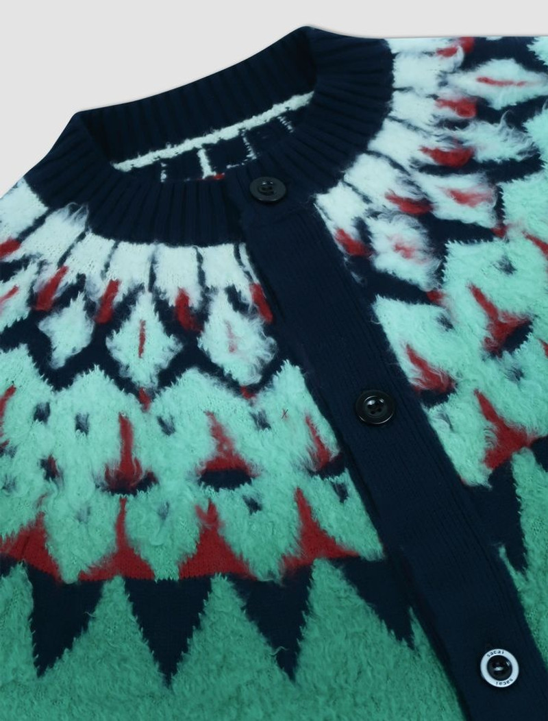 sacai Cardigan Jacquard knit outlook