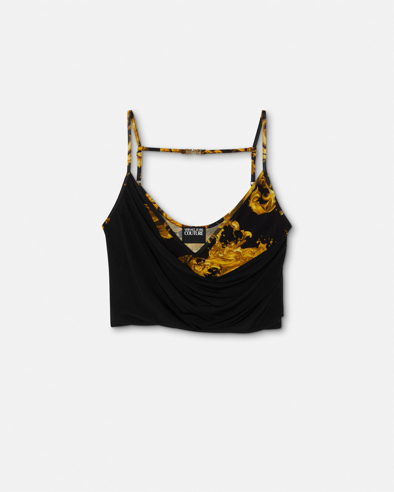 Printed Viscose Draped Top 1