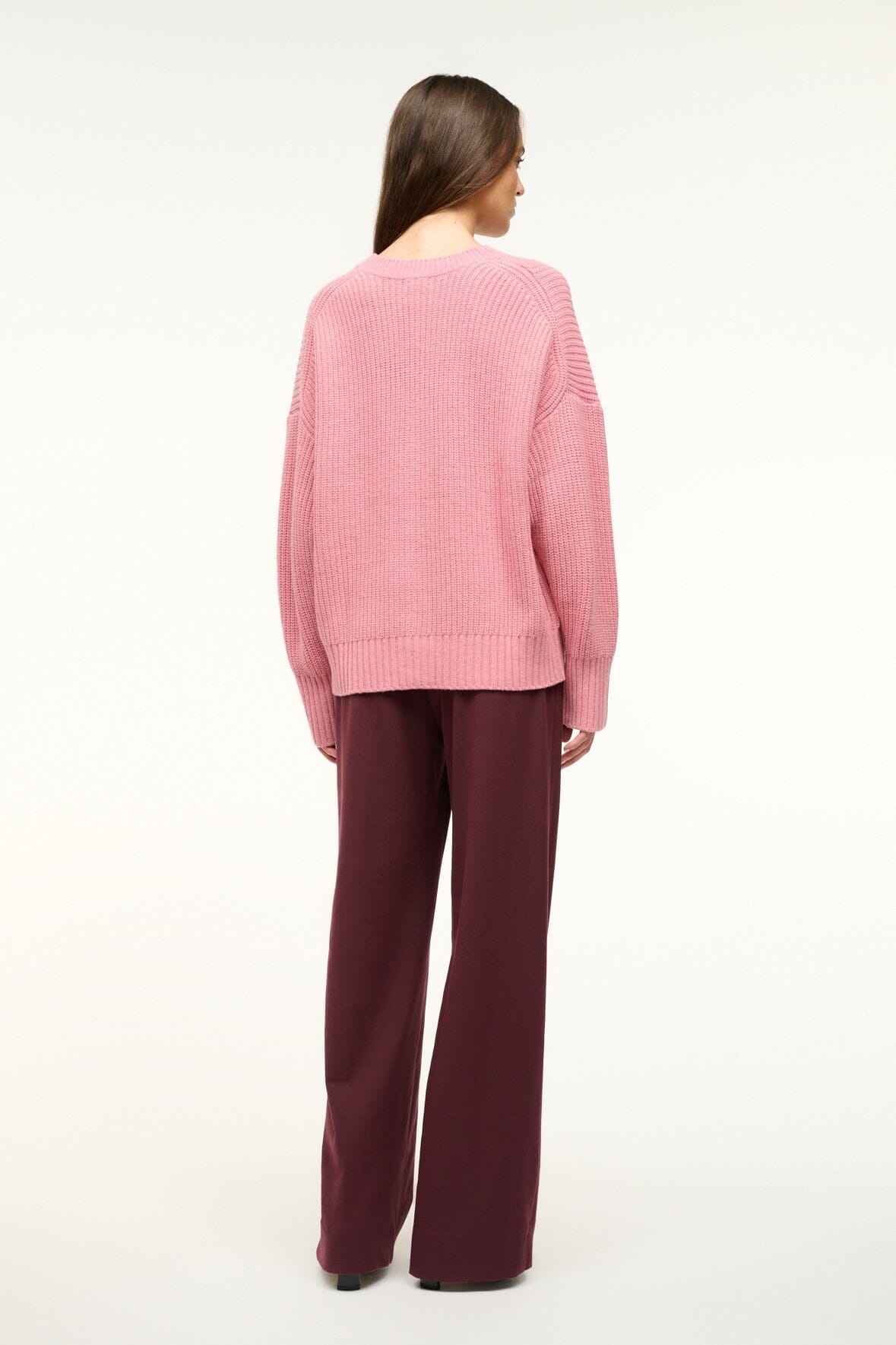 STAUD MATILDA CARDIGAN DAMASK PINK - 4