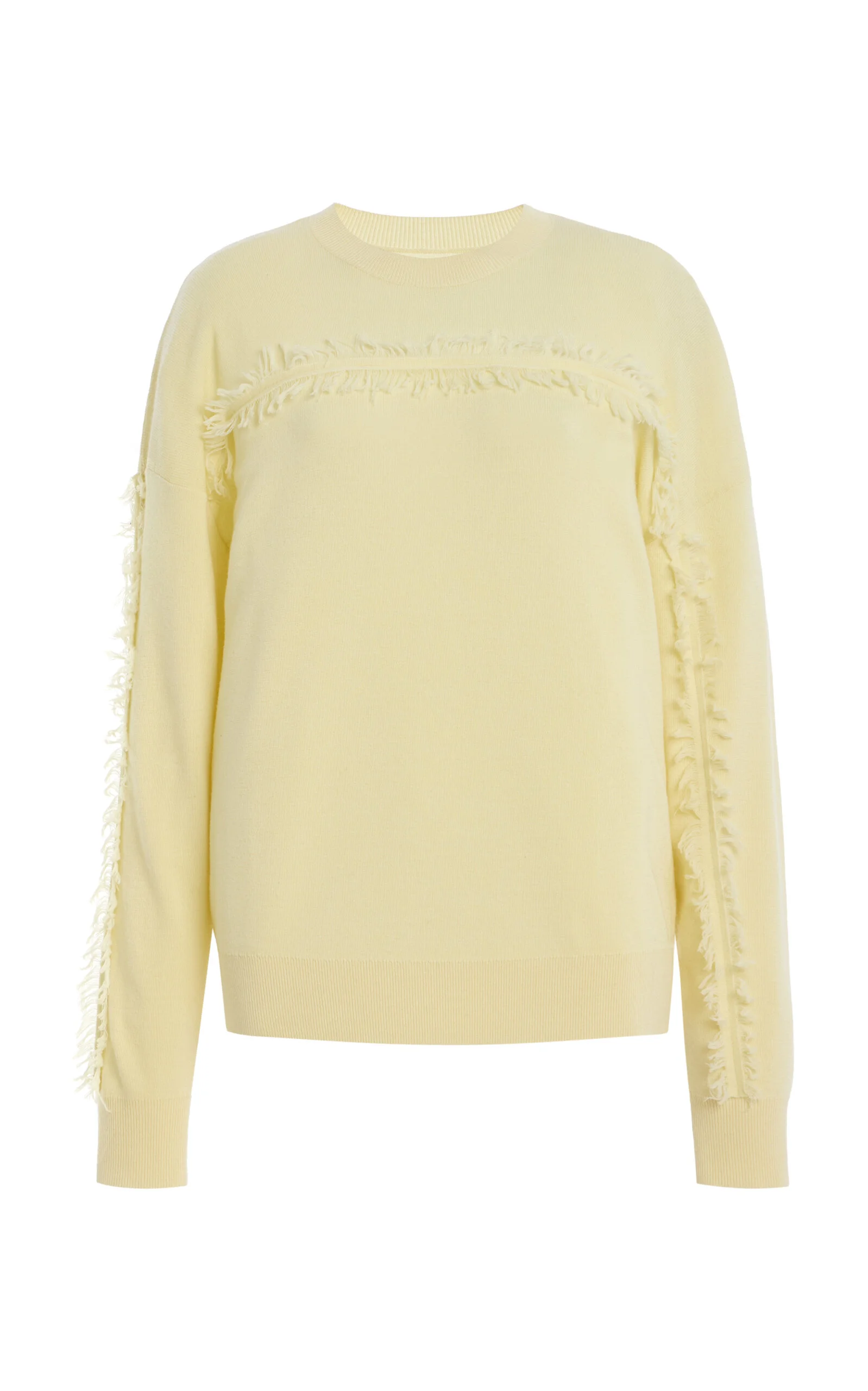 Fringed Wool Sweater yellow - 1