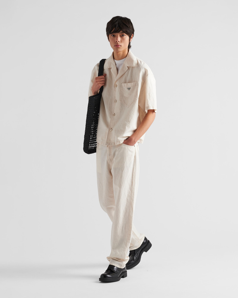 Prada Five-pocket Chambray pants outlook