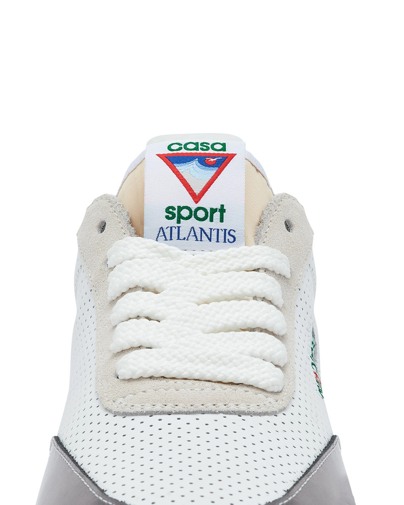 Mens Atlantis White & Chrome Sneaker | Casablanca Paris 10