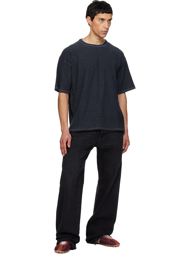 Maison Margiela Navy Exposed Seam T-shirt outlook