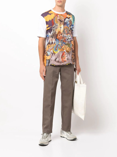 Junya Watanabe MAN graphic-print cotton T-shirt outlook