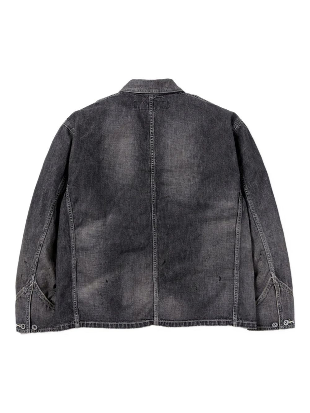 double-pocket cotton denim jacket - 3