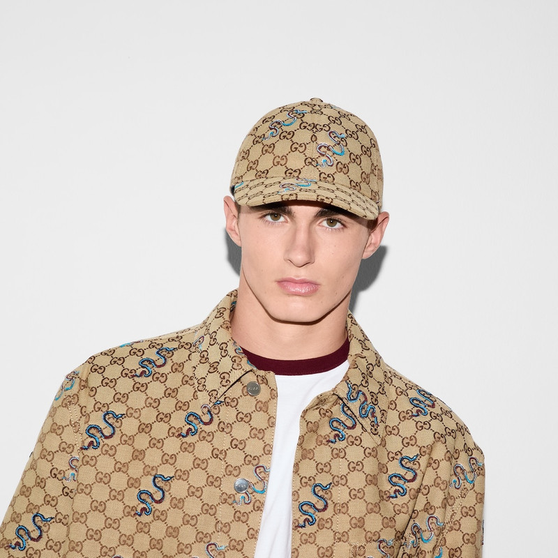 Embroidered GG canvas baseball hat 3