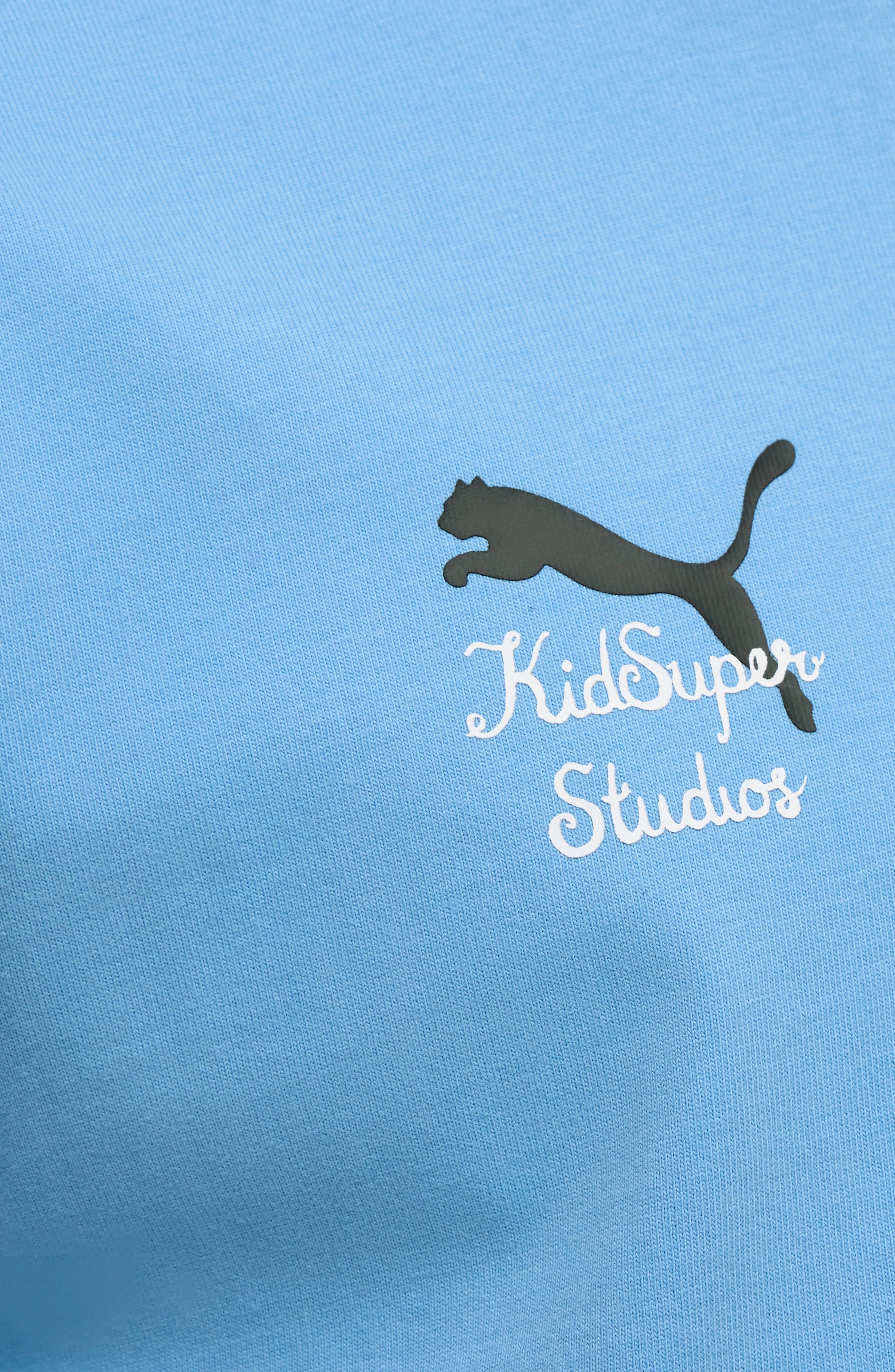 PUMA KidSuper MCFC Cotton Graphic T-Shirt in Team Light Blue-Puma Black at Nordstrom - 3