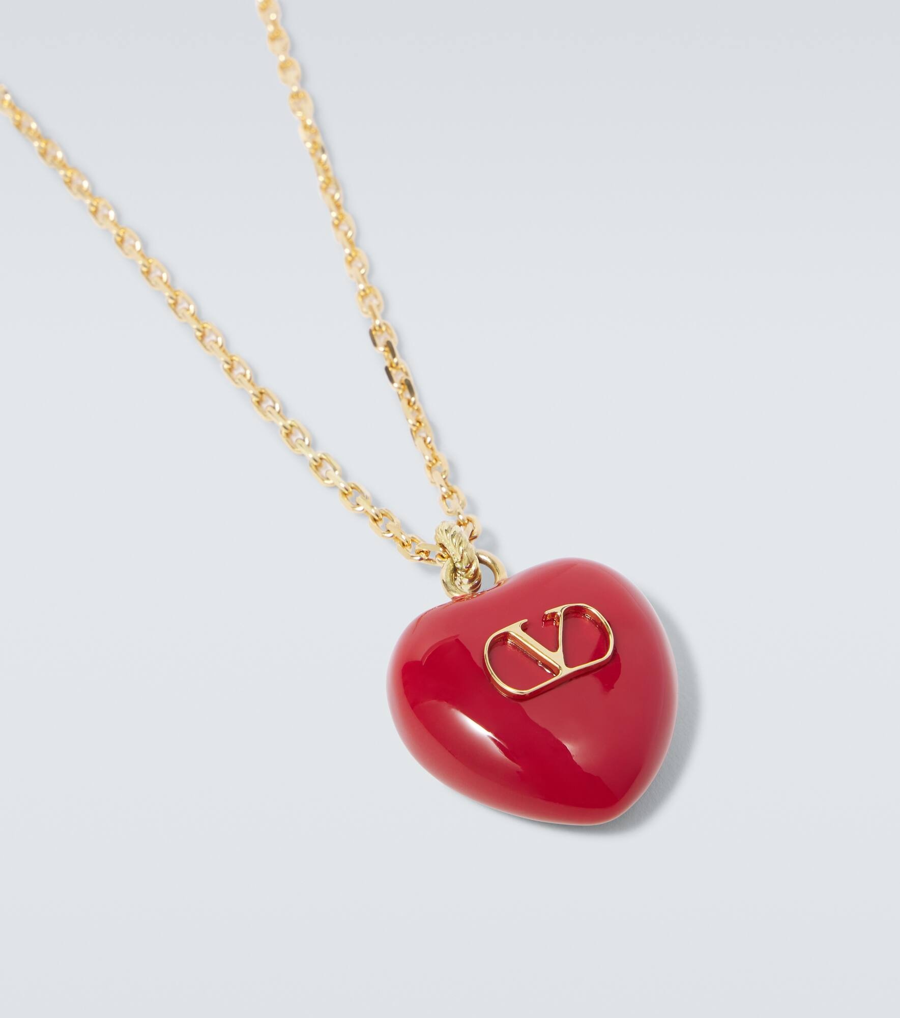 Valentino Cœur Royal VLogo pendant necklace | REVERSIBLE