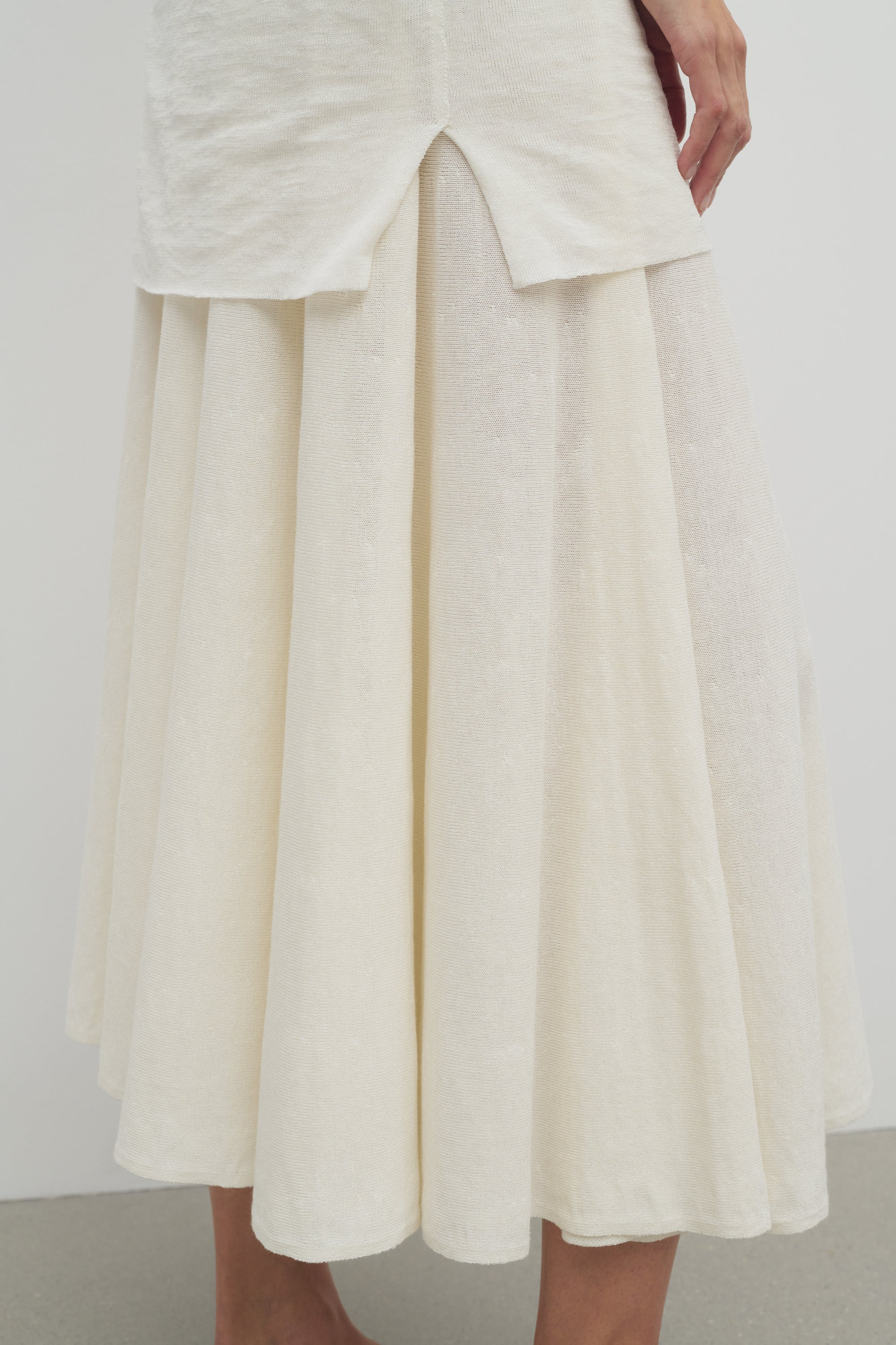 Jaliah Skirt in Cotton and Linen - 6