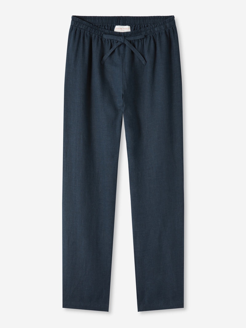 Women's Trousers Vienna Linen Navy - 1