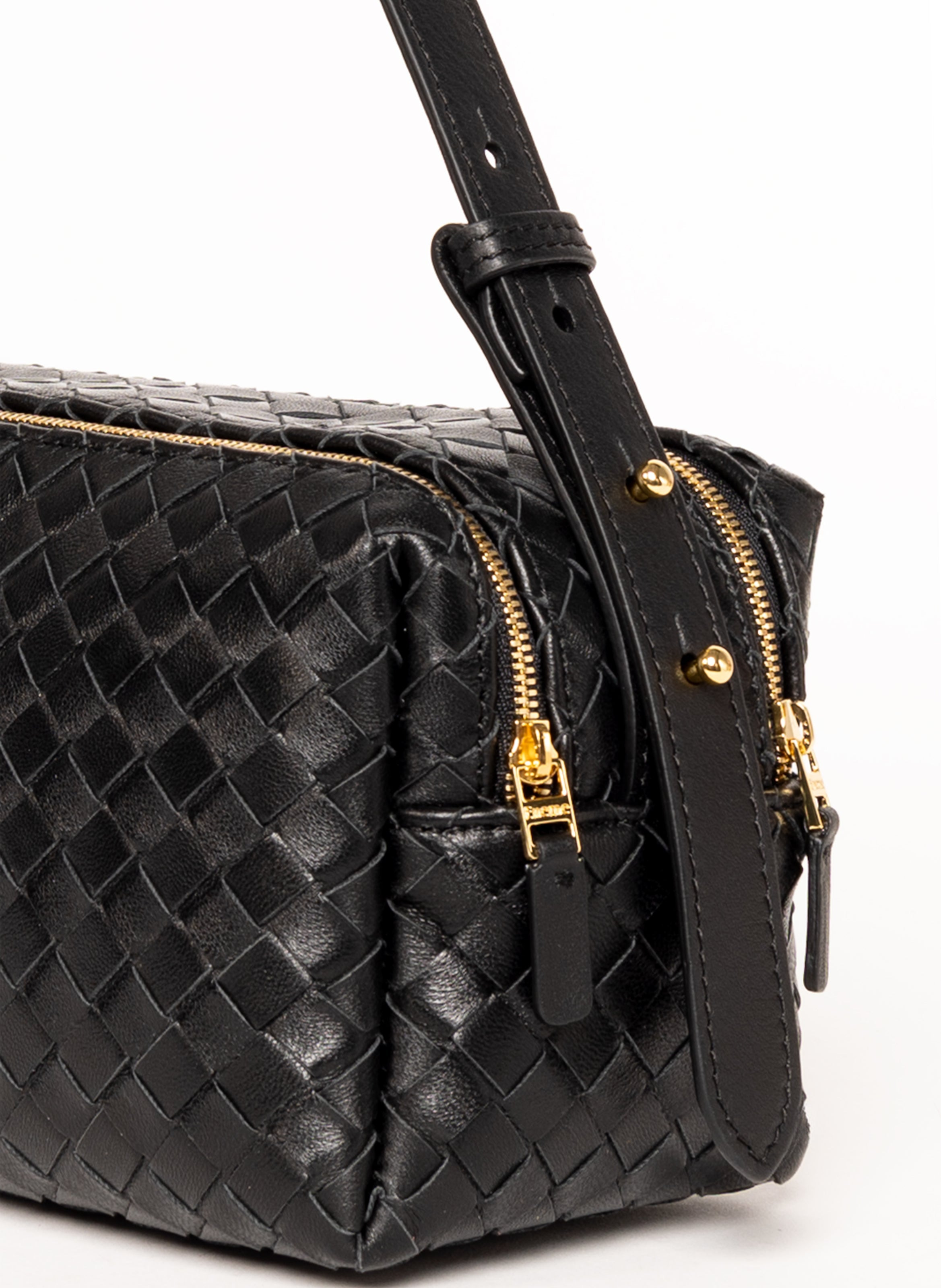 Trousse Intrecciata Leather Black - 5