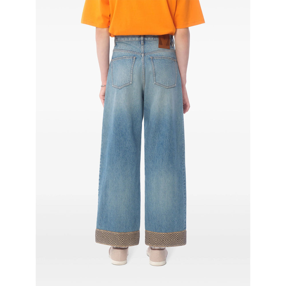 Valentino Blue Denim - Wide-Leg Jeans Men - 2