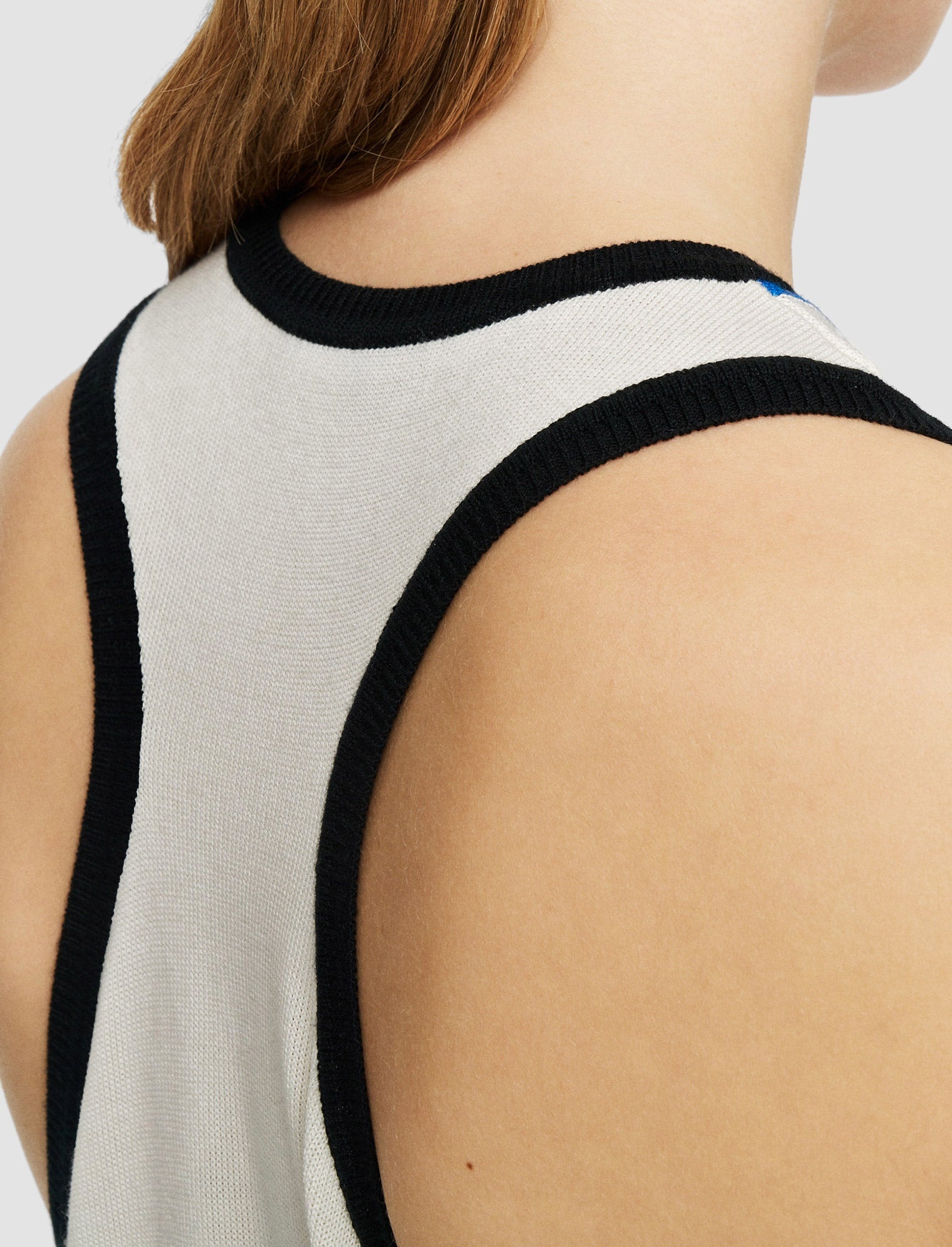 Cretto Jacquard Knitted Tank Top - 6
