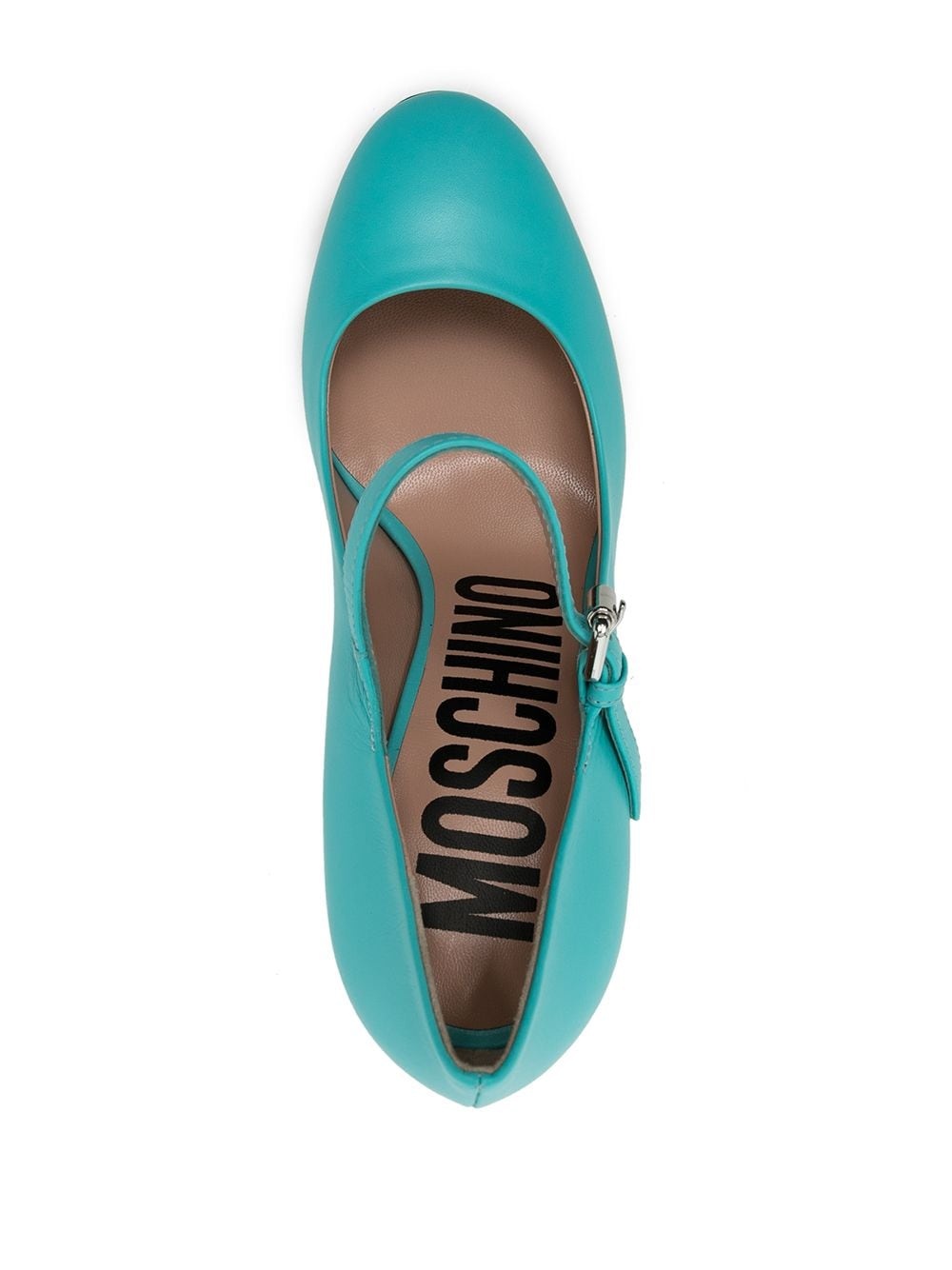 mirrored-heel leather sandals - 4