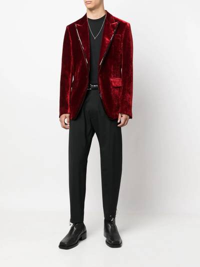 DSQUARED2 sequin-embellished velvet blazer outlook