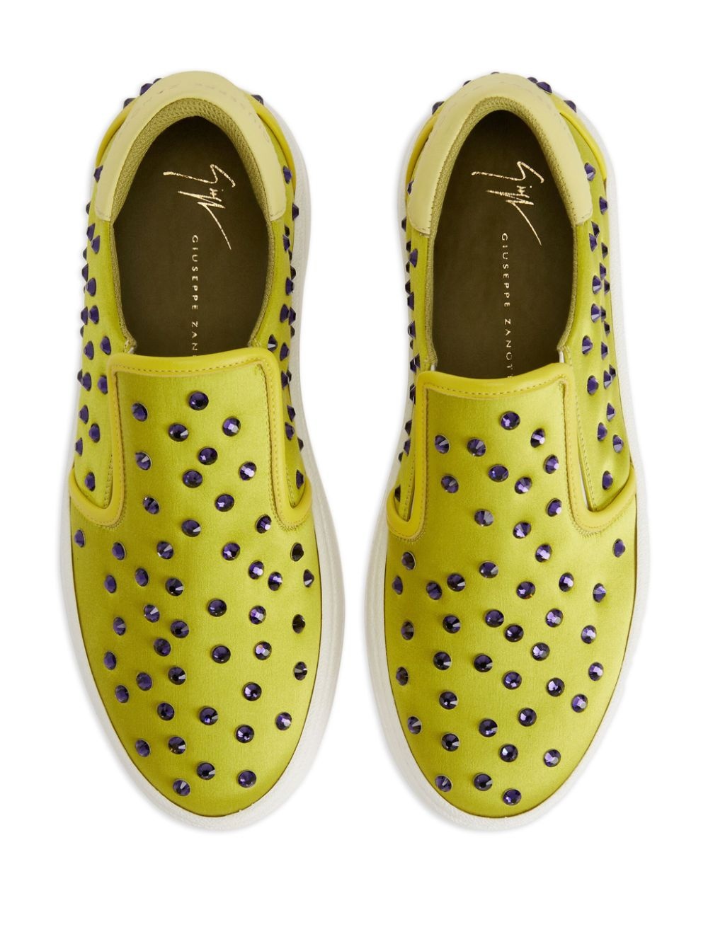 GZ94 studded leather slip-on sneakers - 4