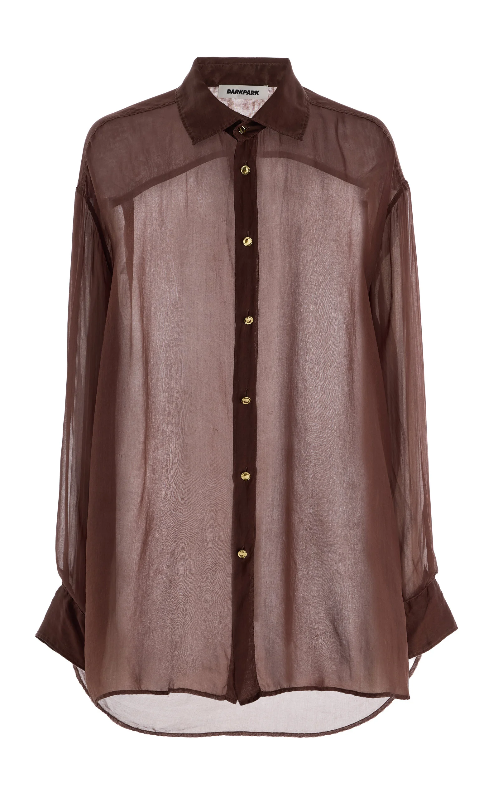 Keanu Silk-Organza Shirt brown - 1