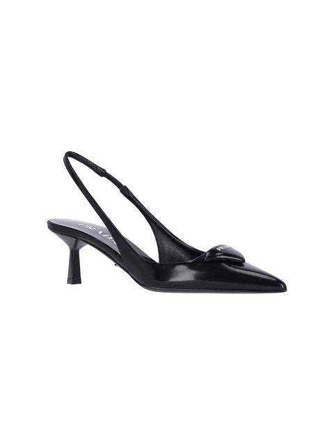 Prada Women Logo Slingback Pumps - 2