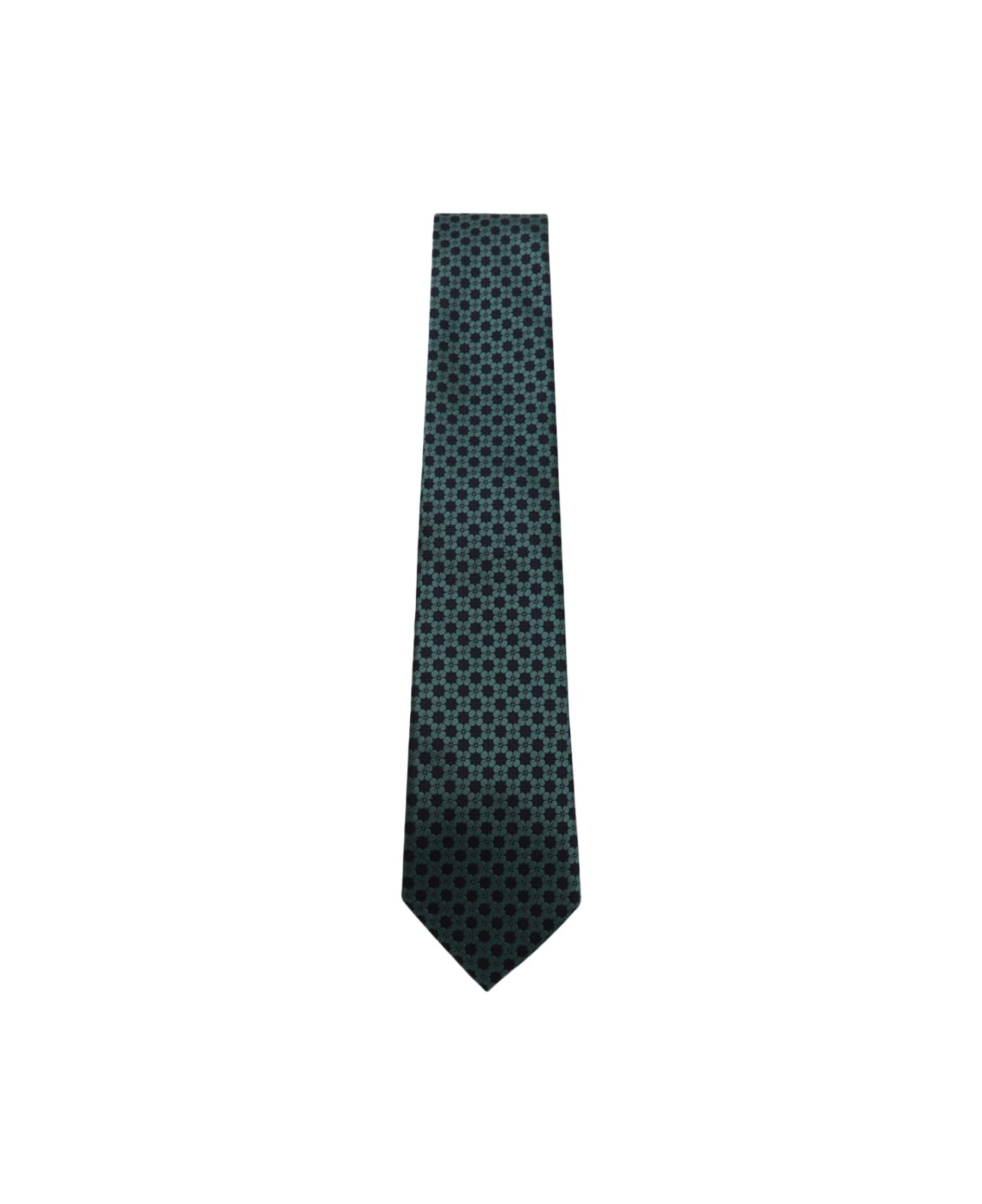 Green Silk Tie - 1