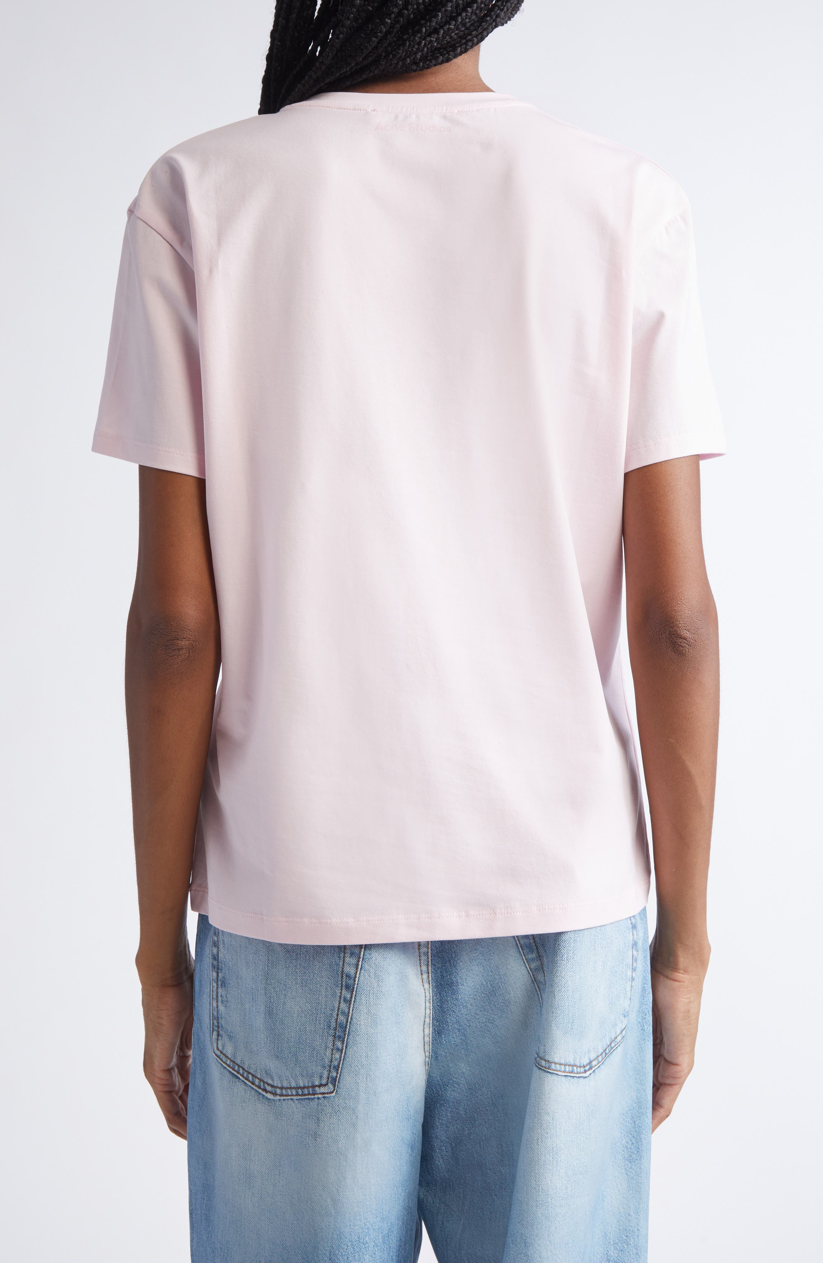 Acne Studios Eram U Face Patch T-Shirt in Blossom Pink at Nordstrom - 2