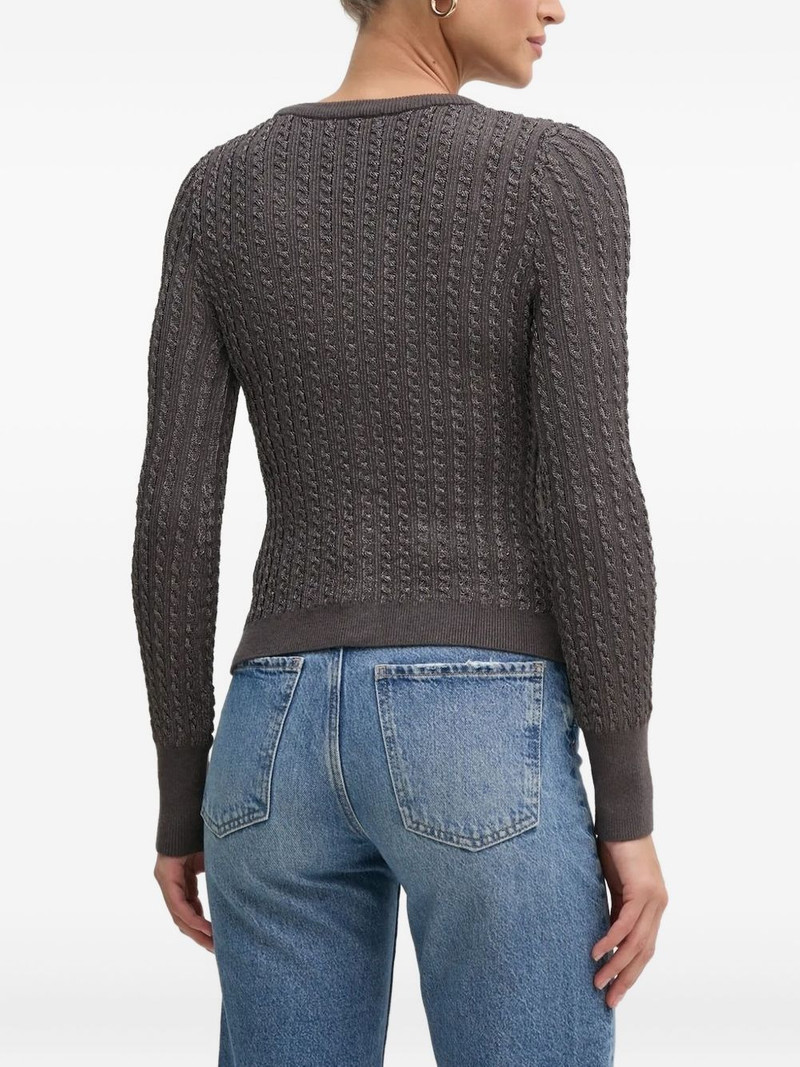 cable-knit v-neck cardigan 3