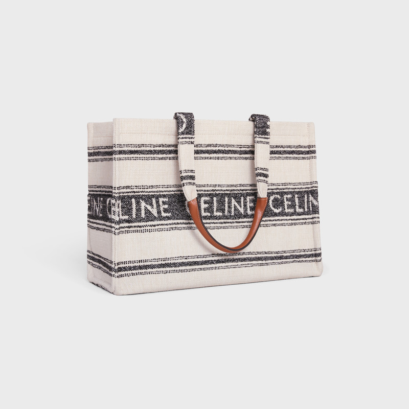 CELINE Large Cabas Thais in STRIPED TEXTILE WITH CELINE JACQUARD outlook