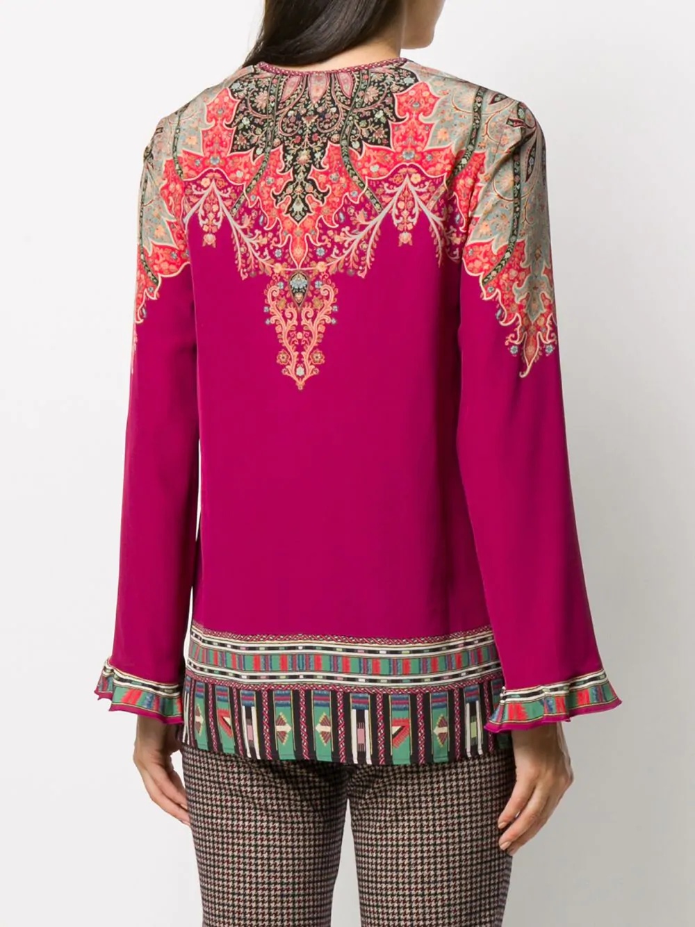  geometric paisley print tunic top  - 4