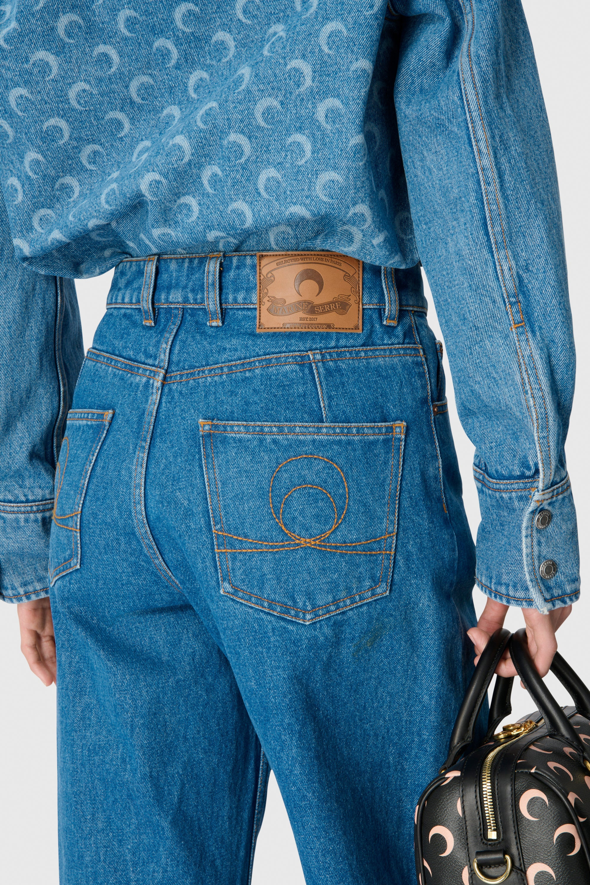 Moon Laser Blue Wash Denim LS Shirt - 10