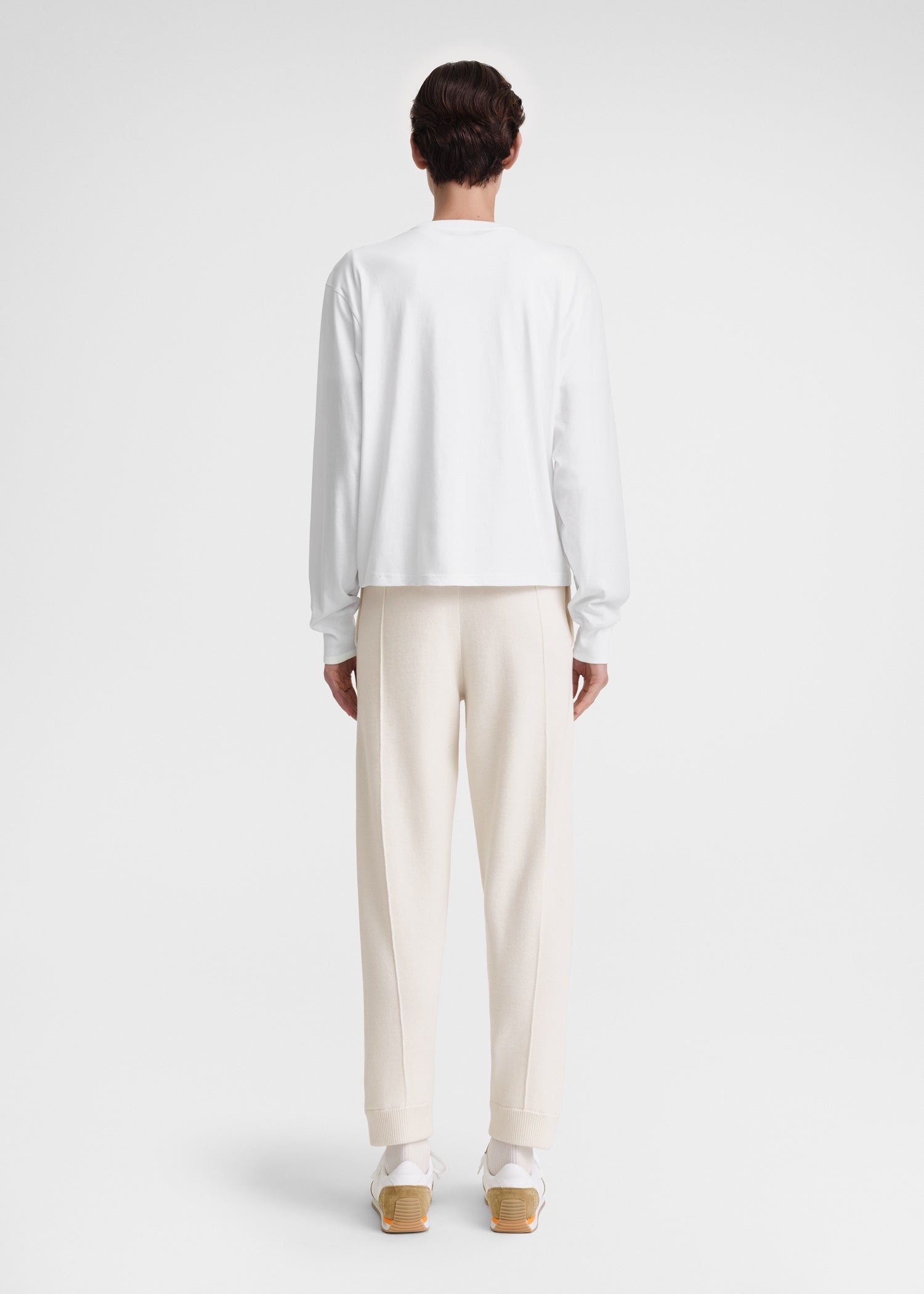 Long-sleeve jersey tee white - 4