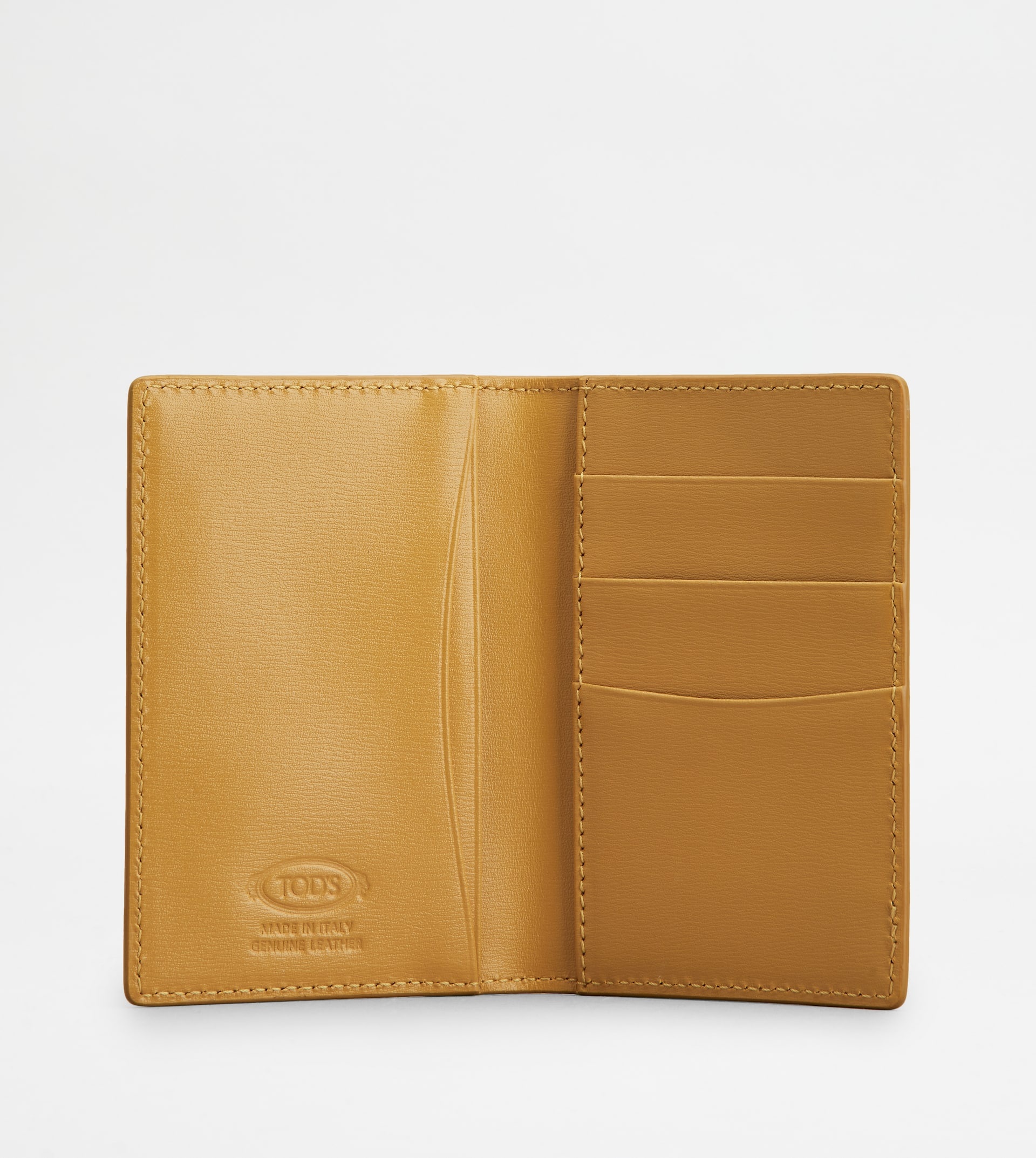 TOD'S CARD HOLDER IN LEATHER - YELLOW - 2