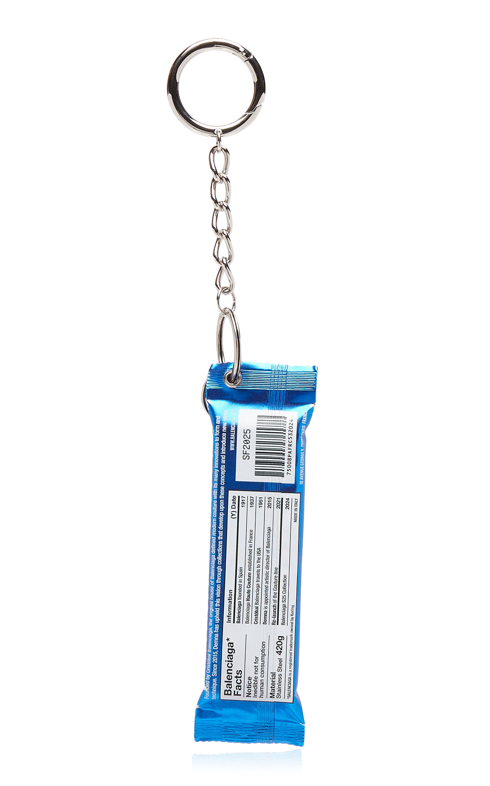 Keyring Leather Energy Bar blue - 2