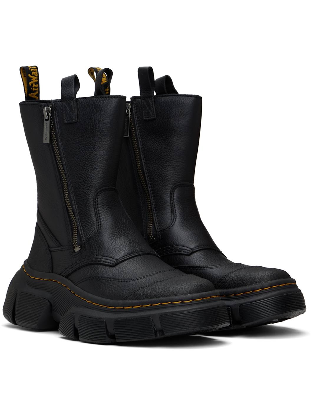 Black DMXL Rigger Leather Boots - 4