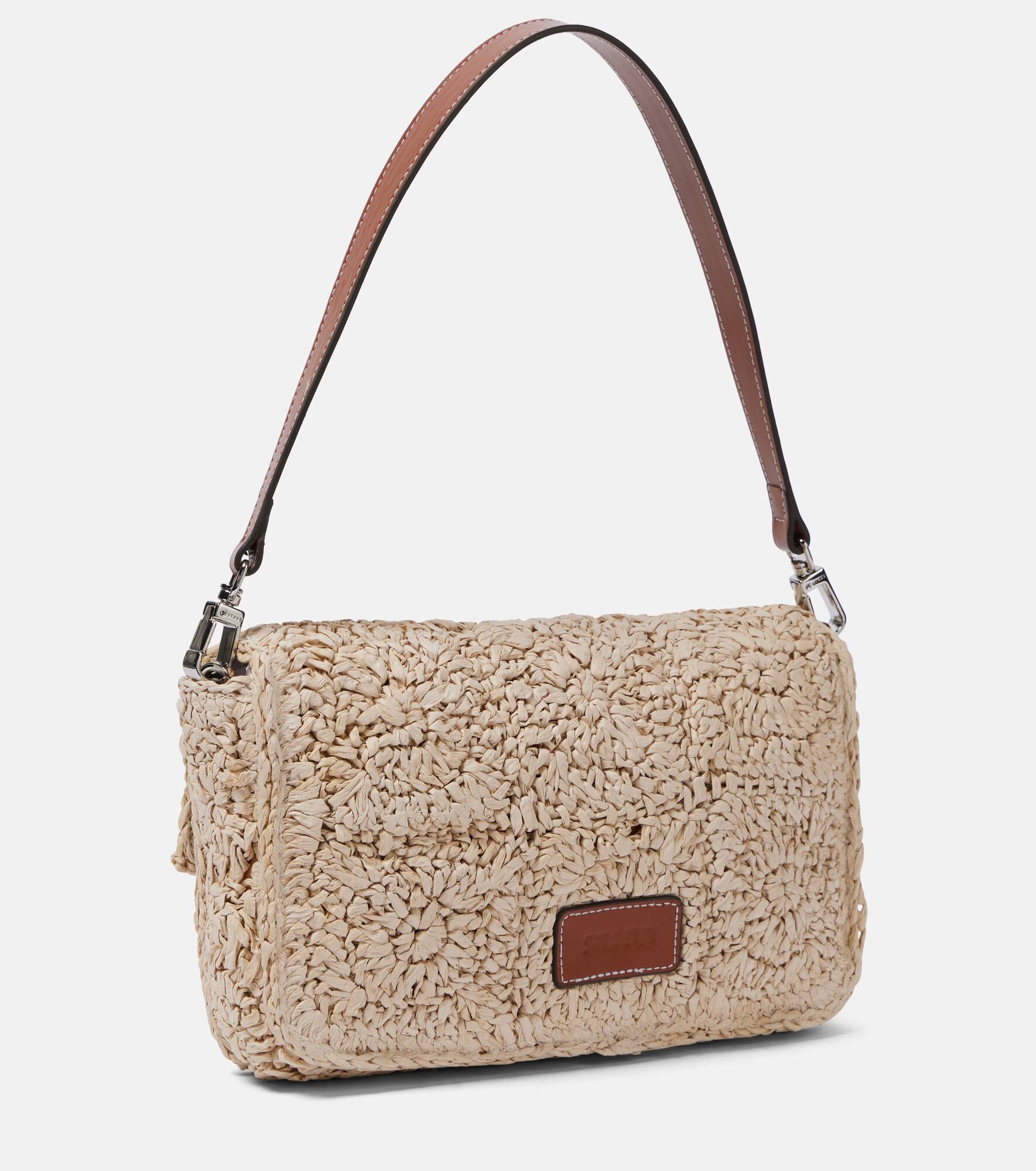 Timmy Small crochet raffia shoulder bag - 4