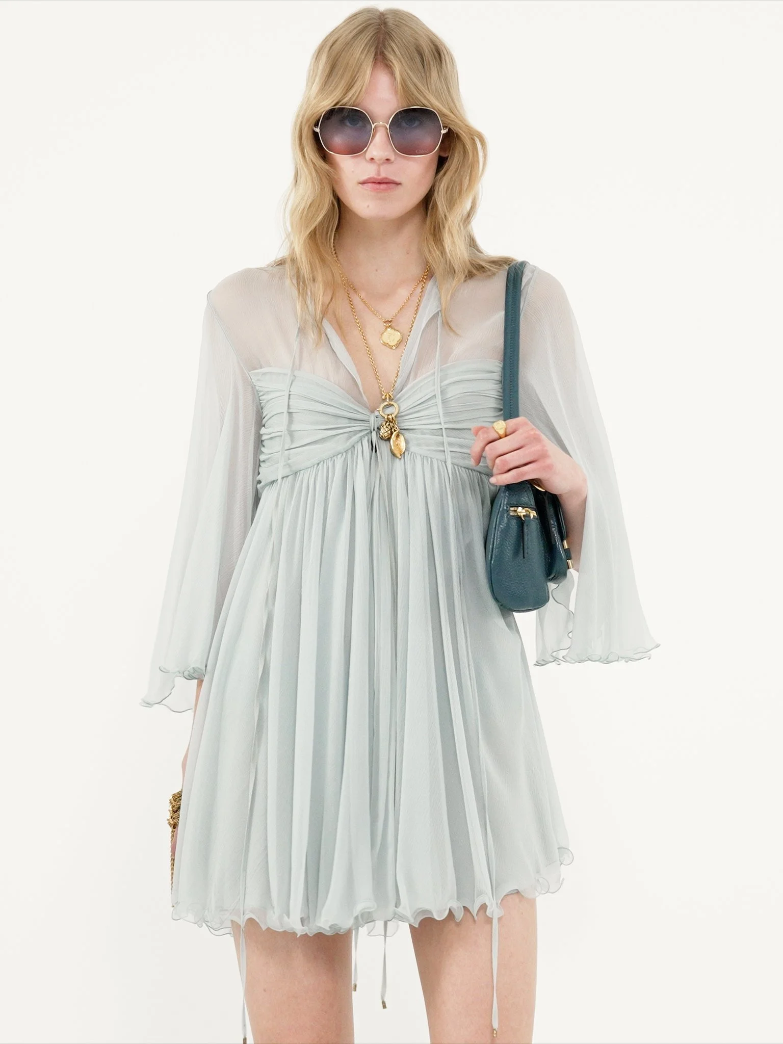 strapless open back dress Chloé Mini Dress M / Red main image 0