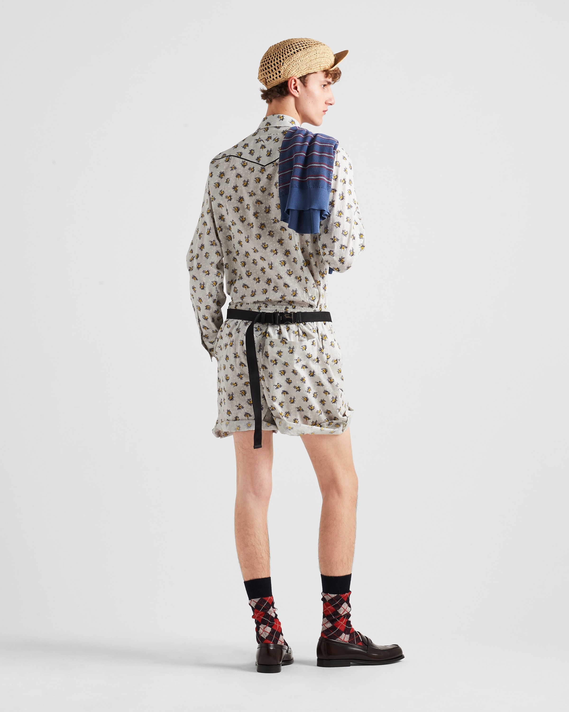 Printed cotton Bermudas - 5