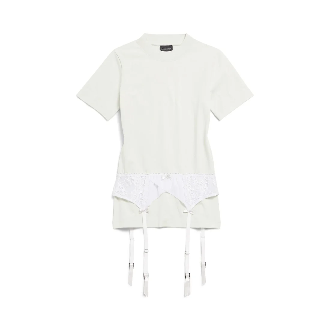 Women's Lingerie T-shirt in Dirty White - 1