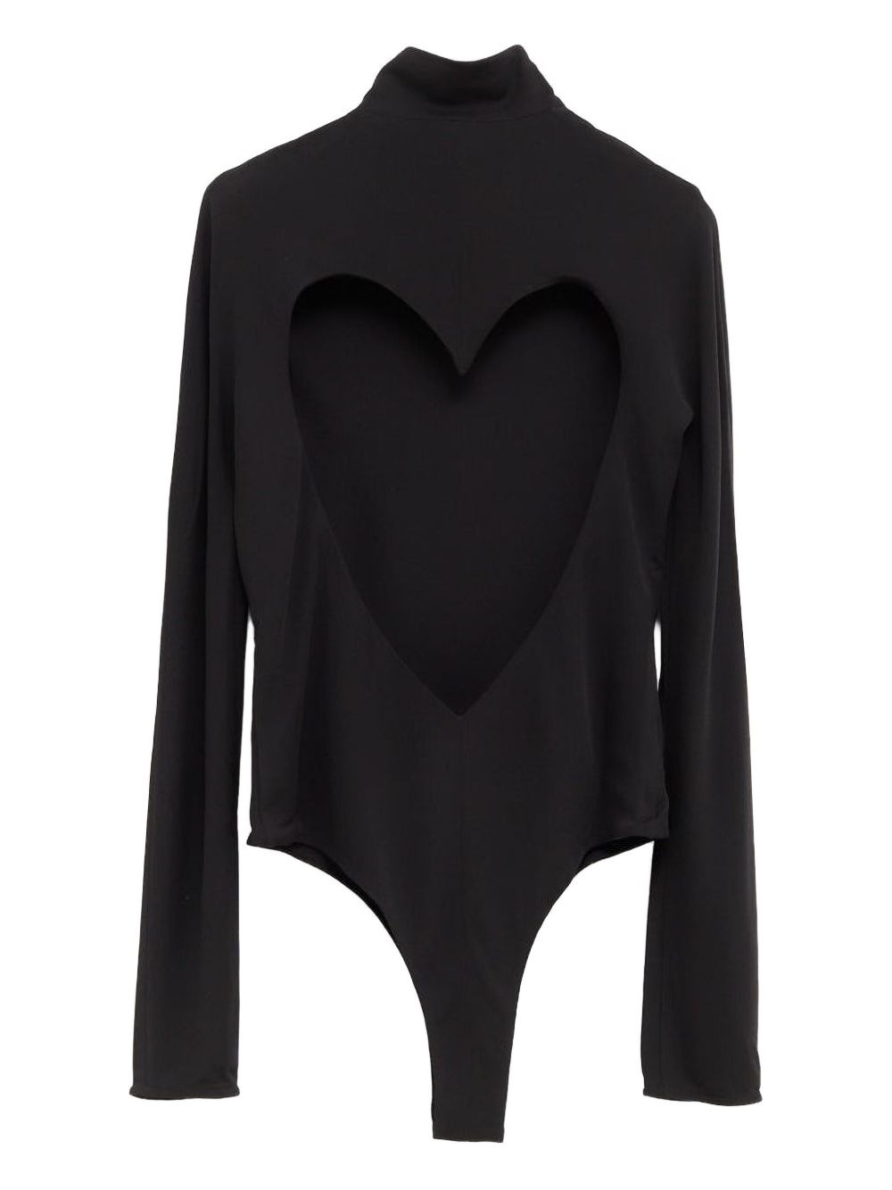 heart-shaped neckline bodysuit - 2