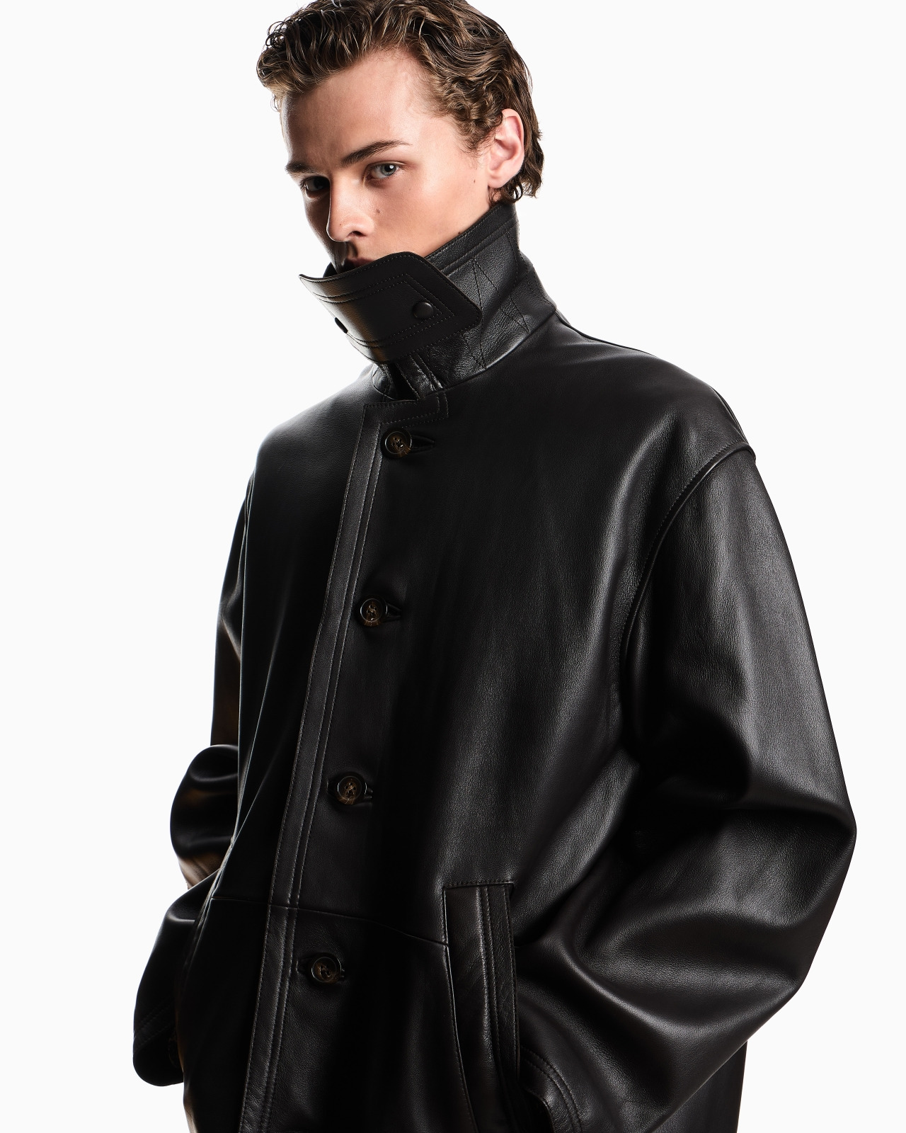 BLOUSON IN PLONGE LAMBSKIN NAPPA LEATHER - 5