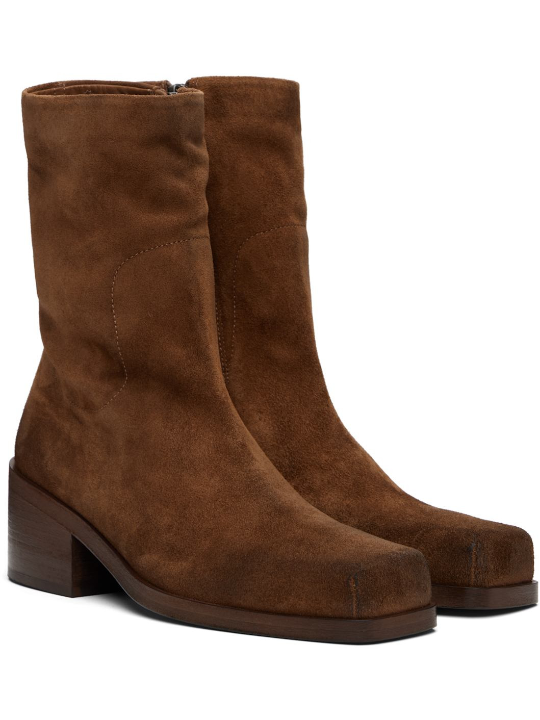 Brown Cassello Ankle Boots - 4