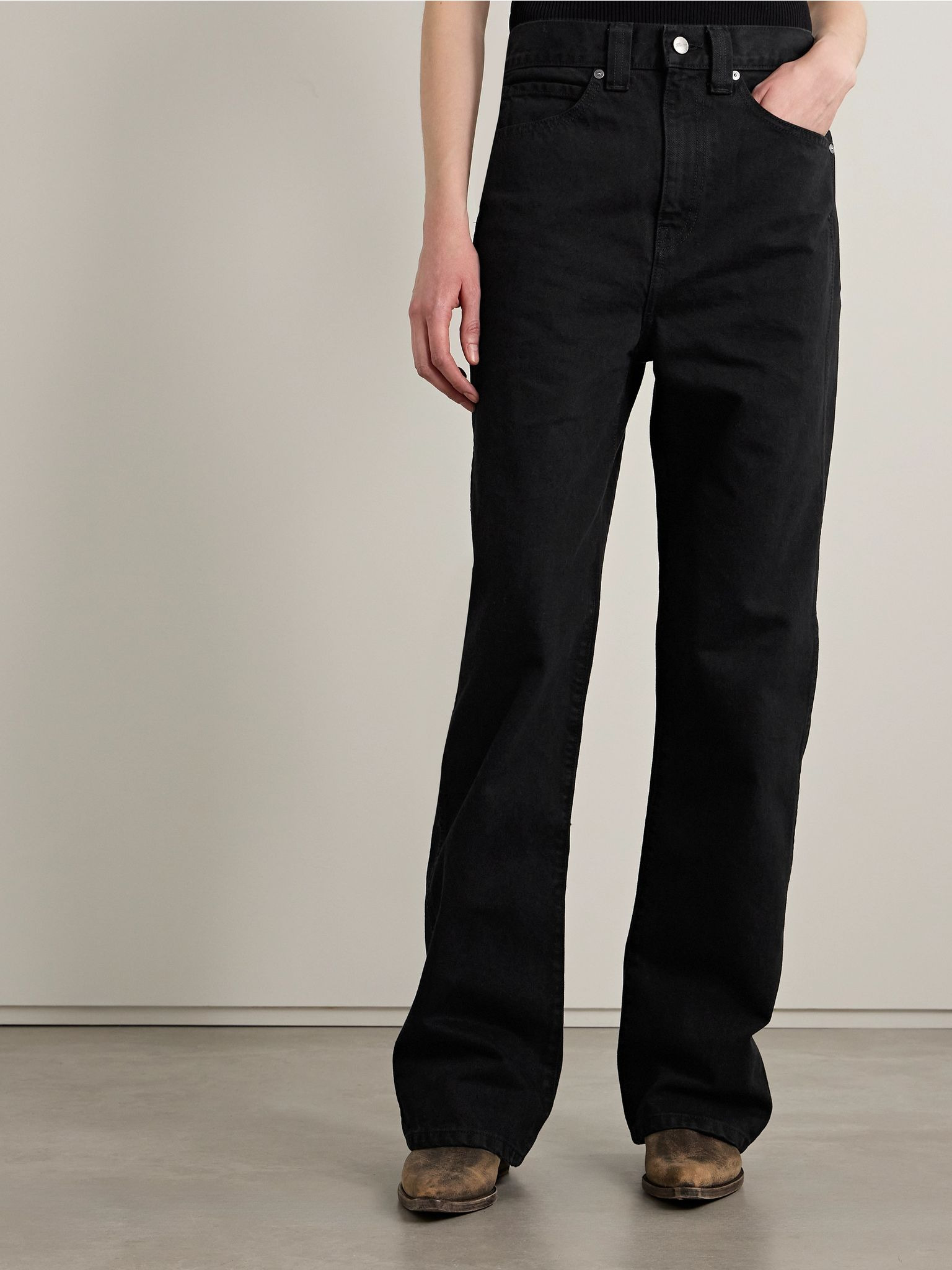 Bonnie mid-rise boyfriend jeans Black - 3