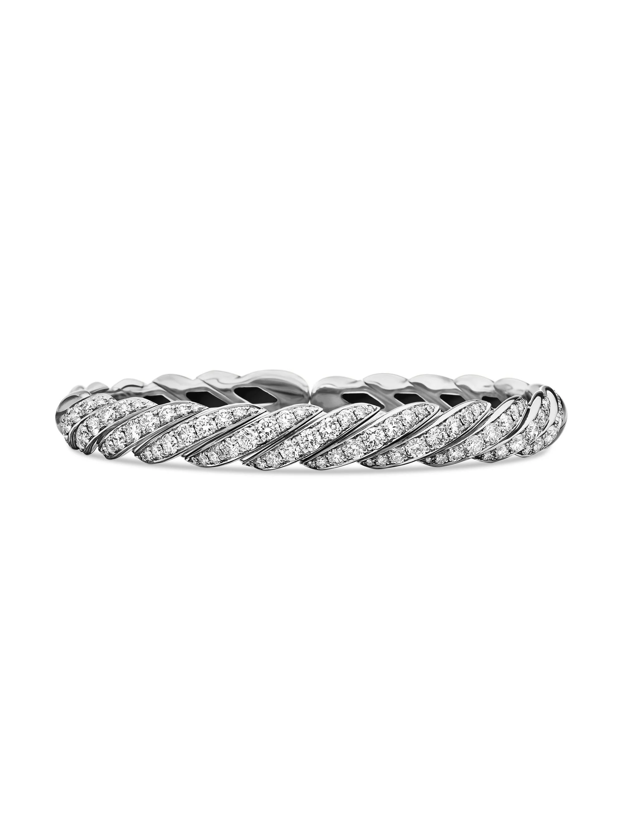 Women's Pavéflex Bracelet in 18K White Gold - Diamond - 1