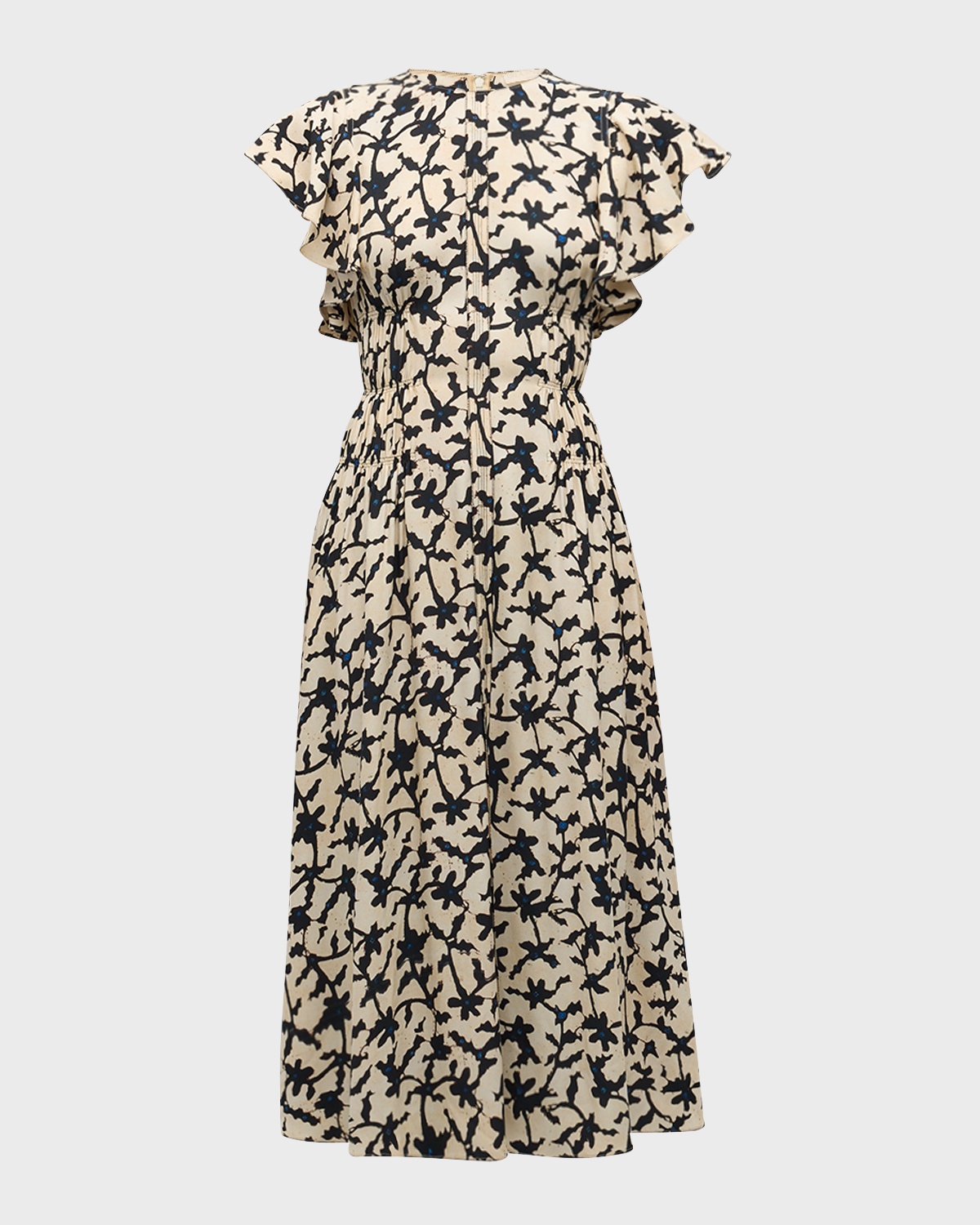 Anais Printed A-Line Midi Dress - 2