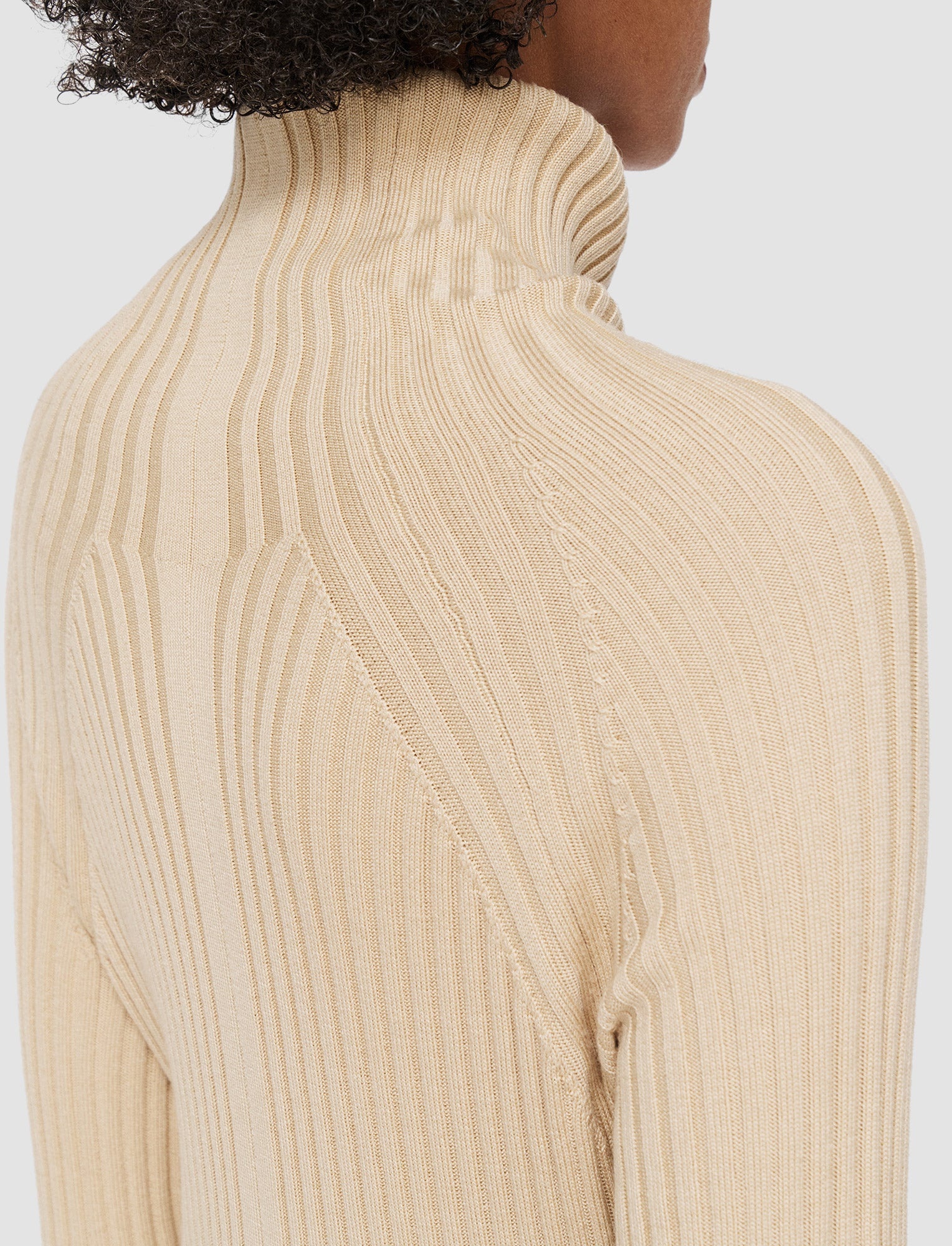 Merino Silk Rib Dress - 3