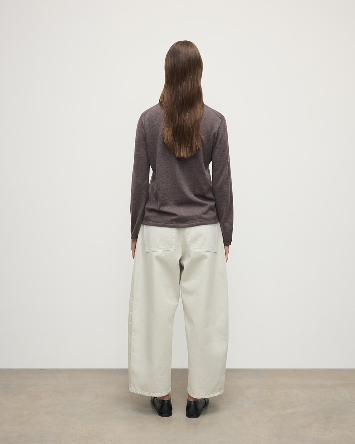 Superfine Cashmere Brown Jumper - 4