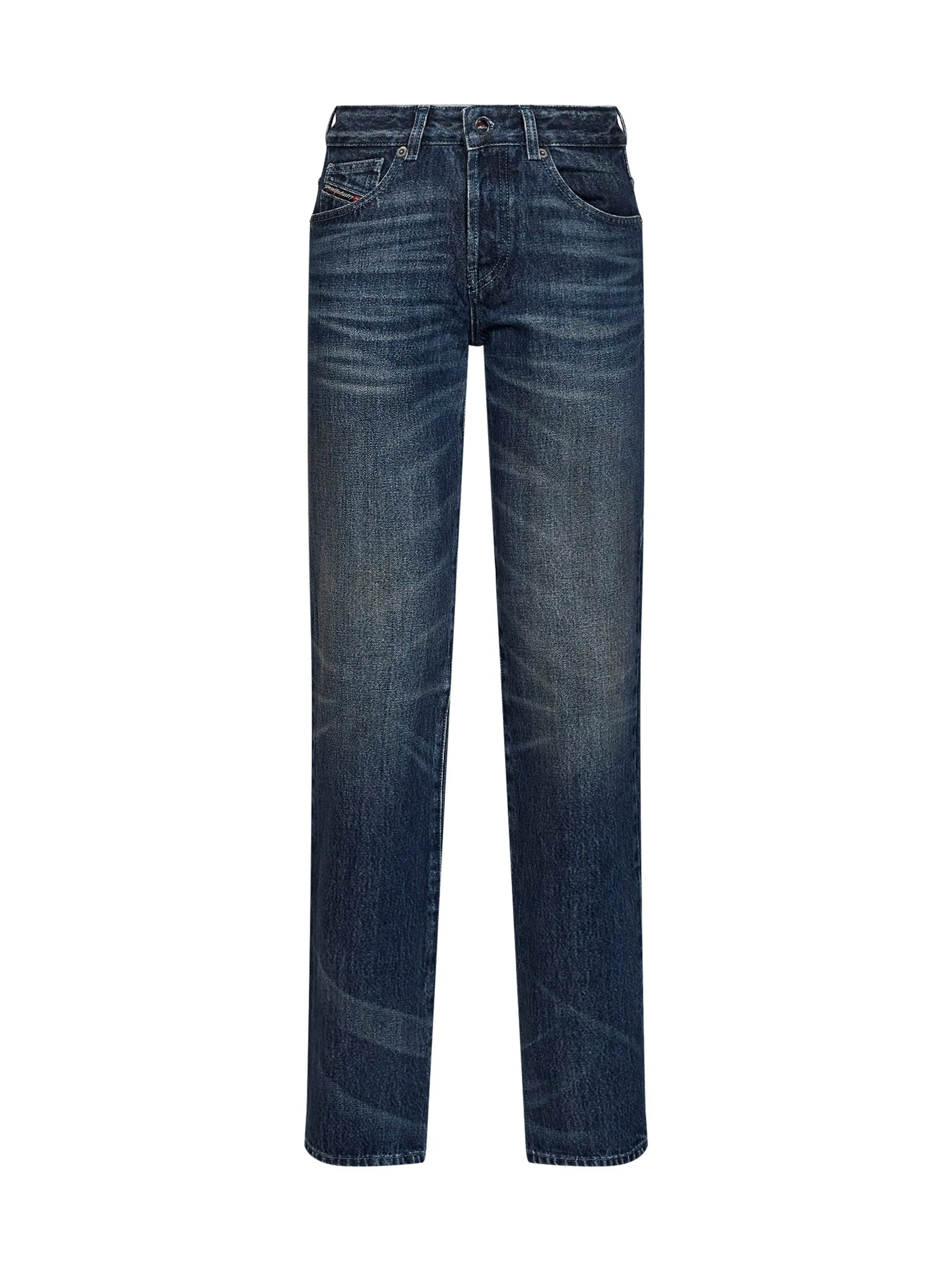Blue denim D-Liet-Fsj1 regular mid-rise jeans - 1