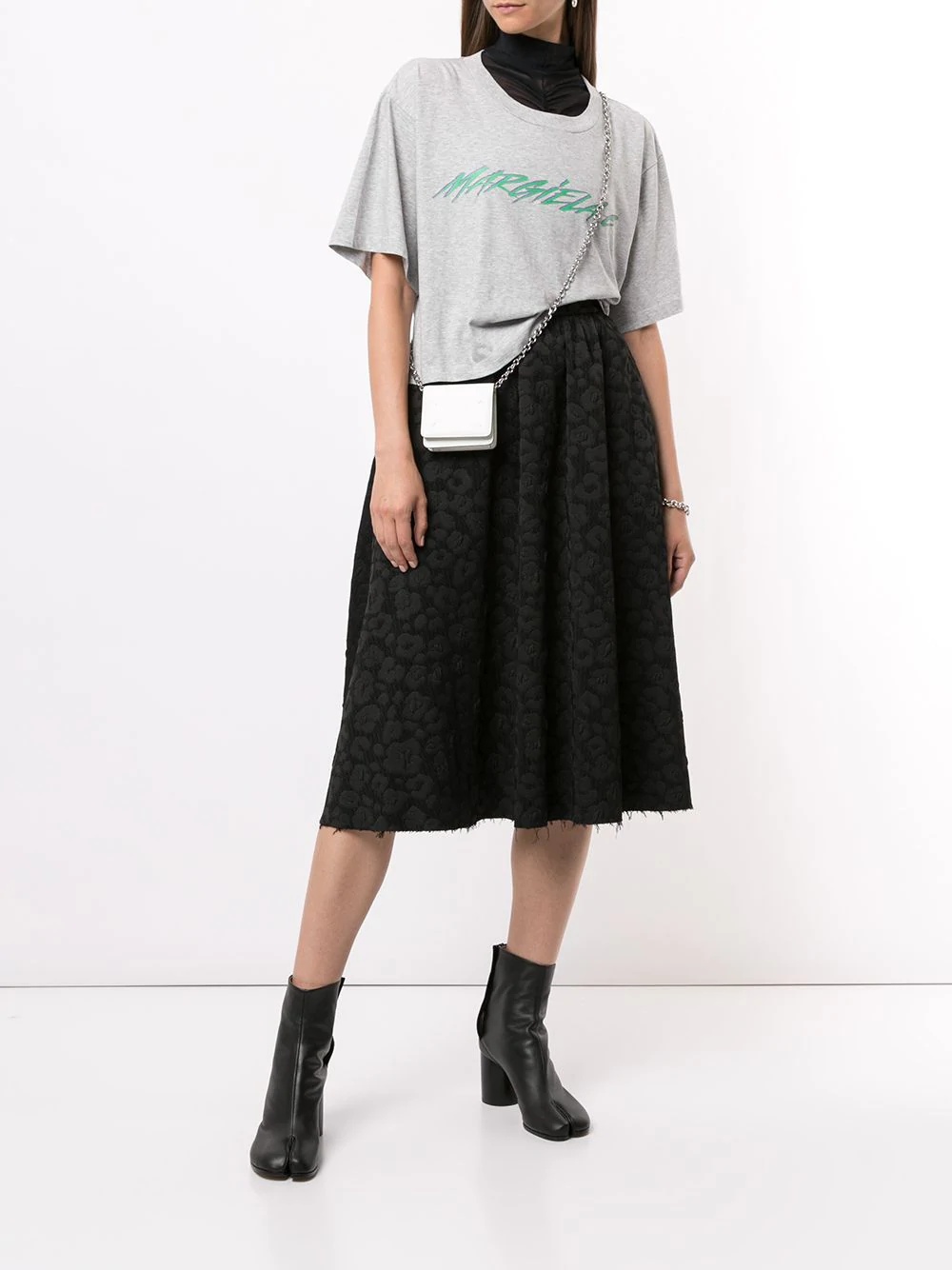 cropped logo T-shirt - 2