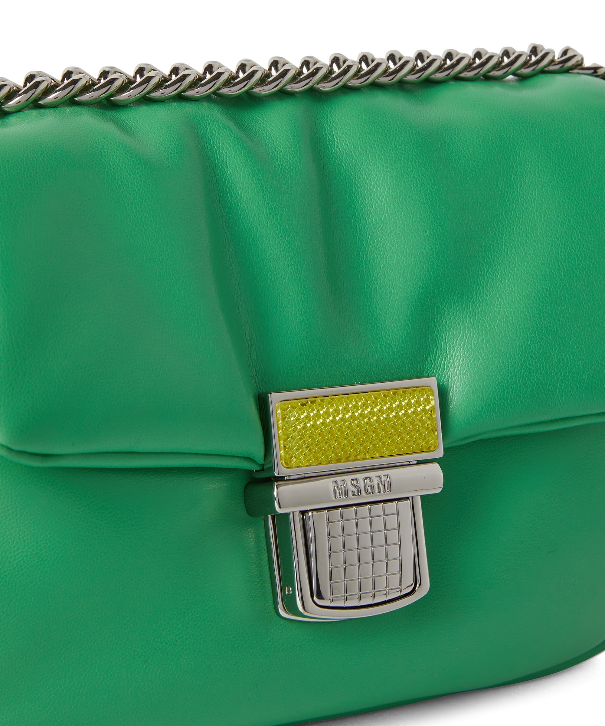 Puffer handbag with snap - 4
