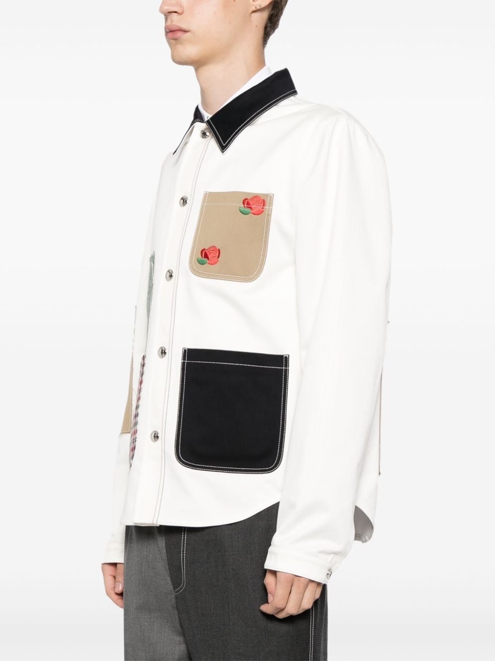 embroidery cotton jacket - 3
