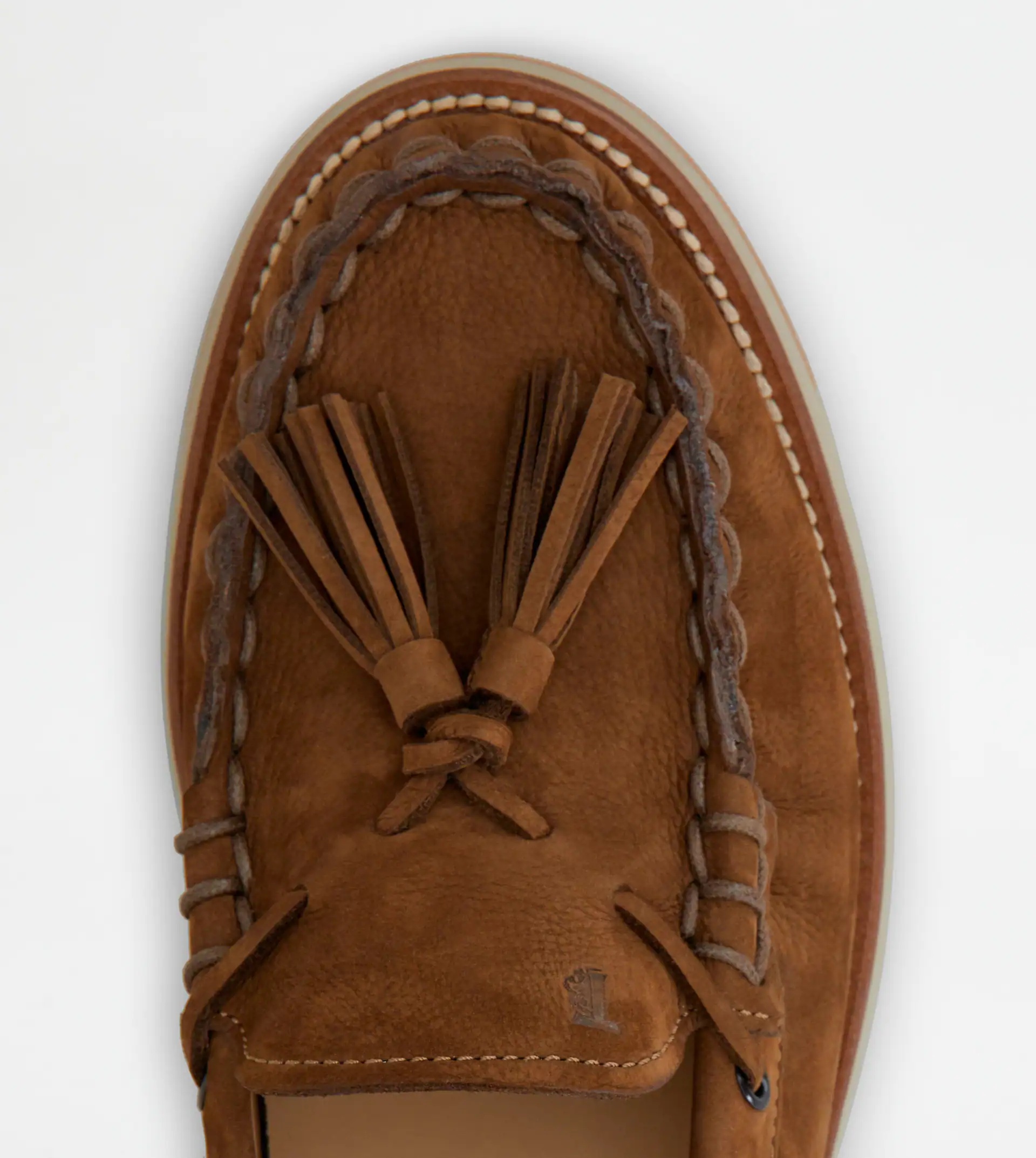 LOAFERS IN NUBUCK - BROWN - 4