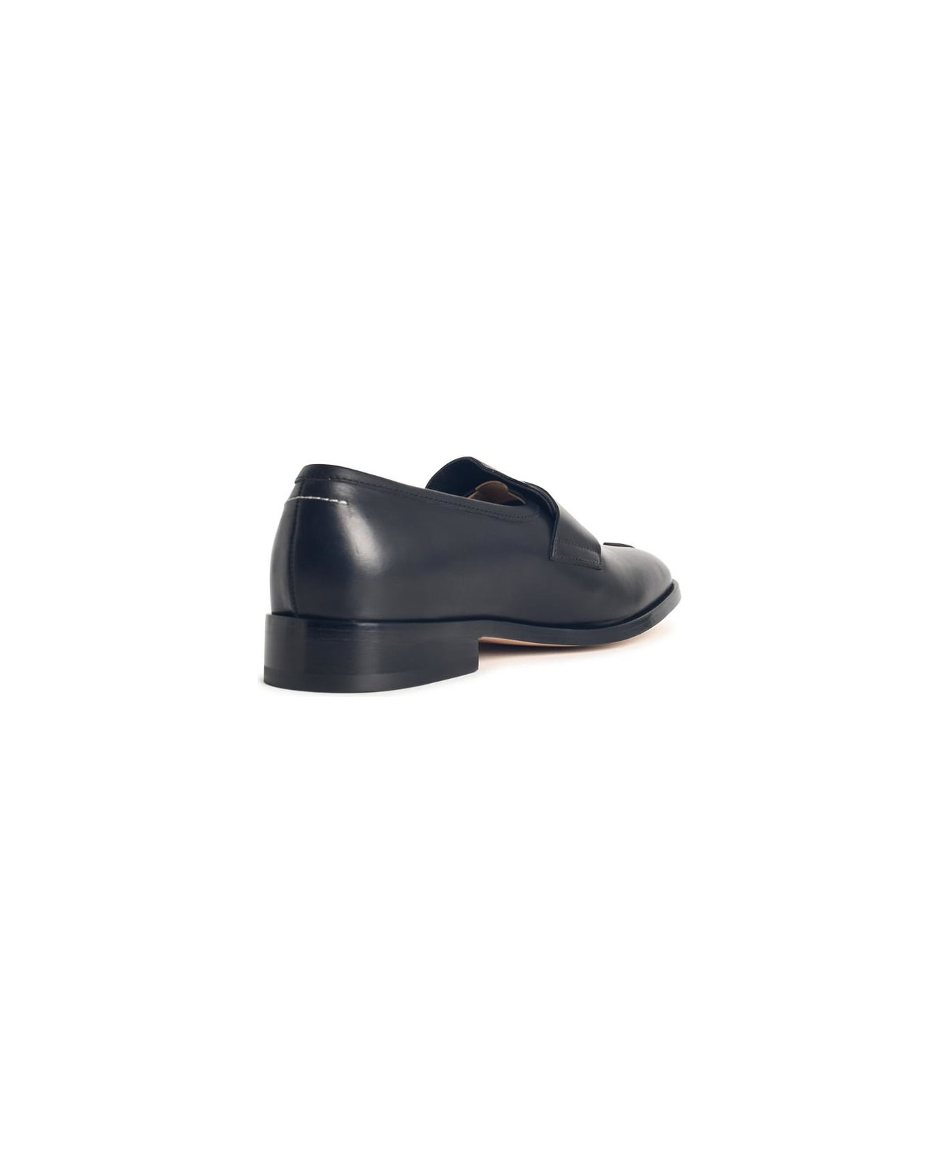Black Leather Loafers - 3